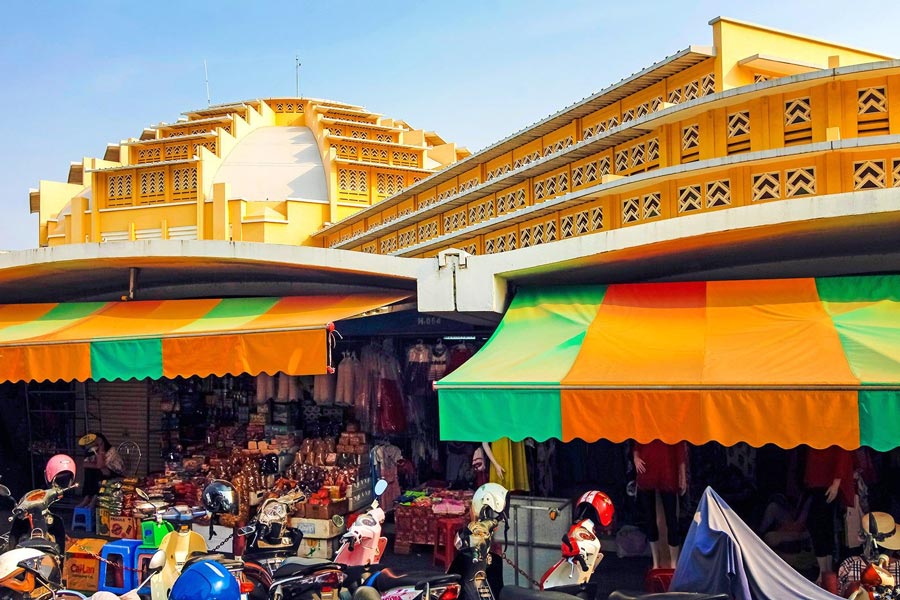 Panoramica dei mercati di Phnom Penh