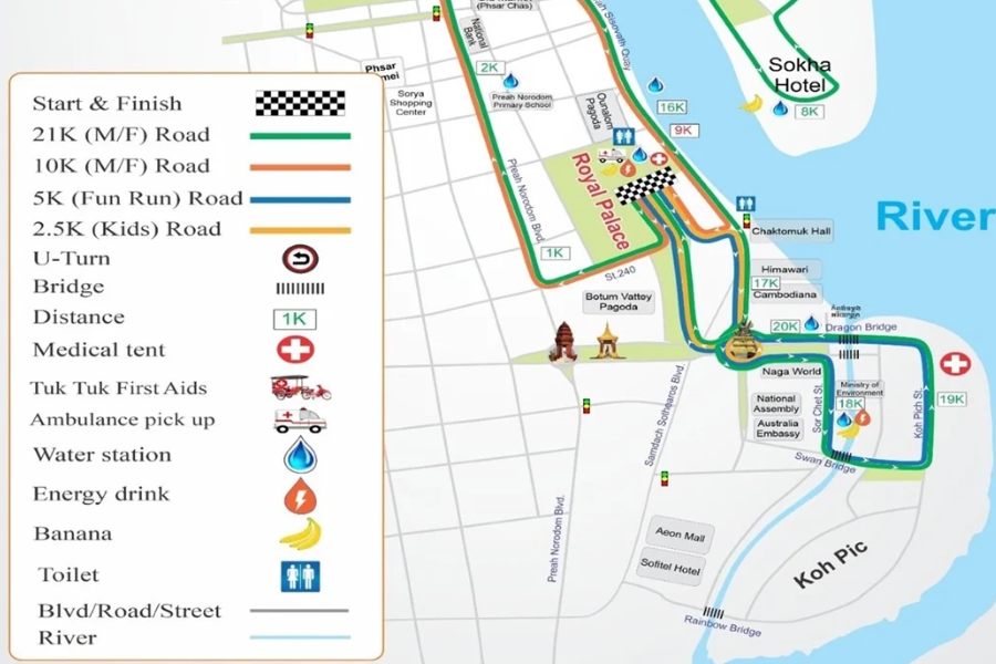 Mezza Maratona 2025: Phnom Penh tra Sport e Meraviglie