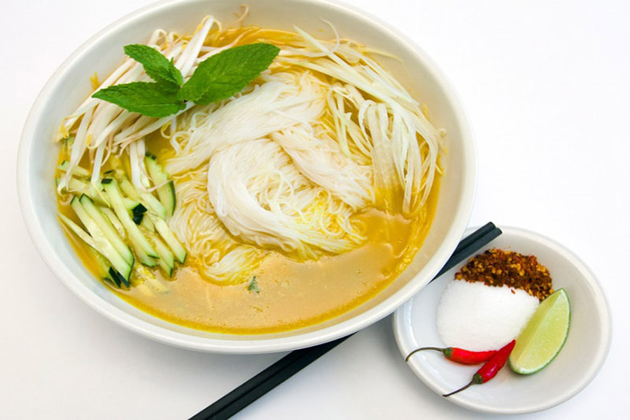 il Num Banh Chok - un piatto speciale in Cambogia