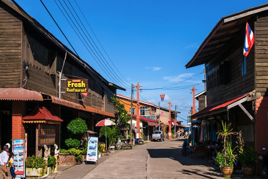 Vecchia città di Koh Lanta in Thailandia