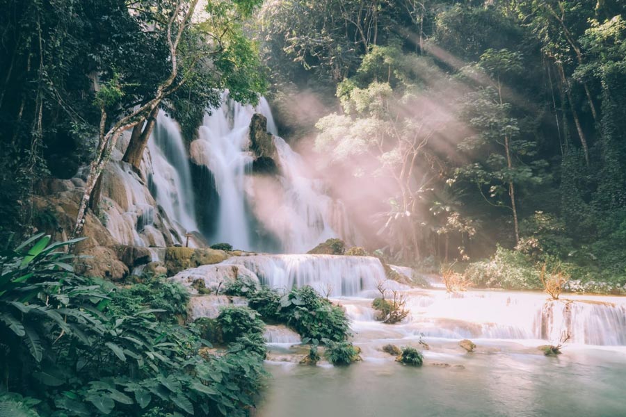 La bellezza del panoramica di Laos