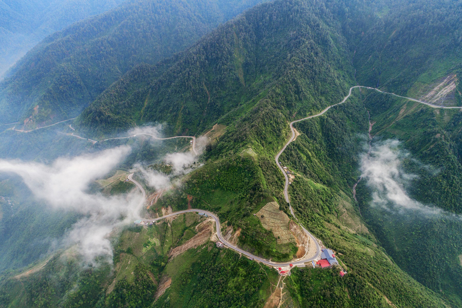 Passo di Khau Pha a Yen Bai