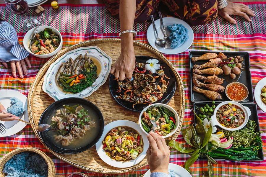 Diversità nei pasti thailandesi
