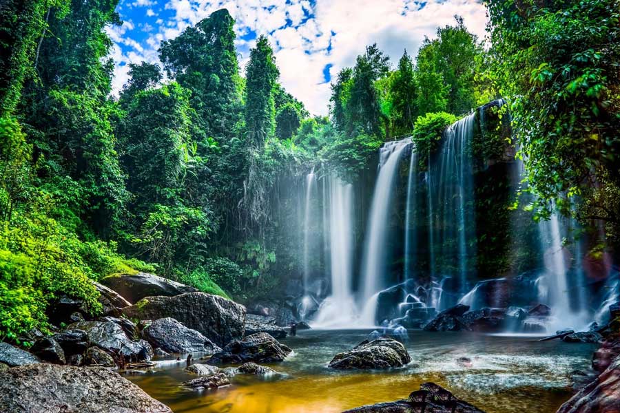 la cascata phnom kulen