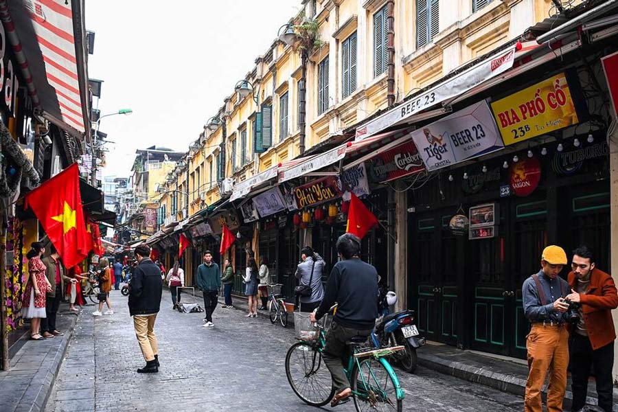 un angolo del Quartiere Vecchio di Hanoi