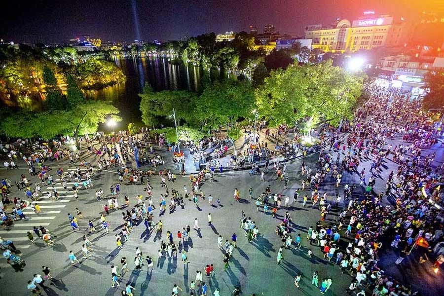 La strada pedonale di Hanoi