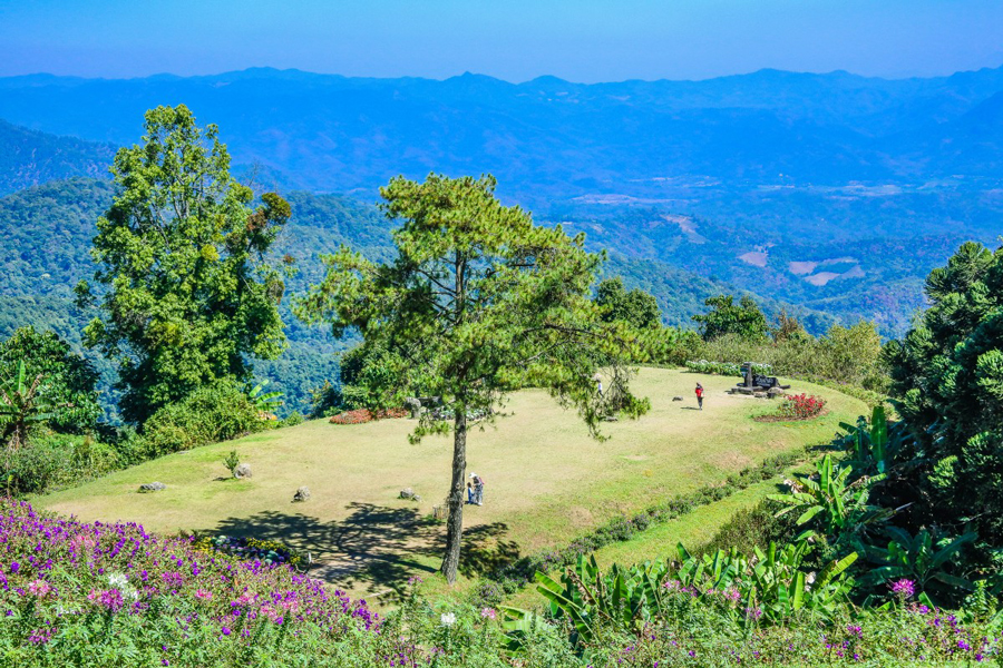 La vista dal punto panoramico di Huai Nam Dang