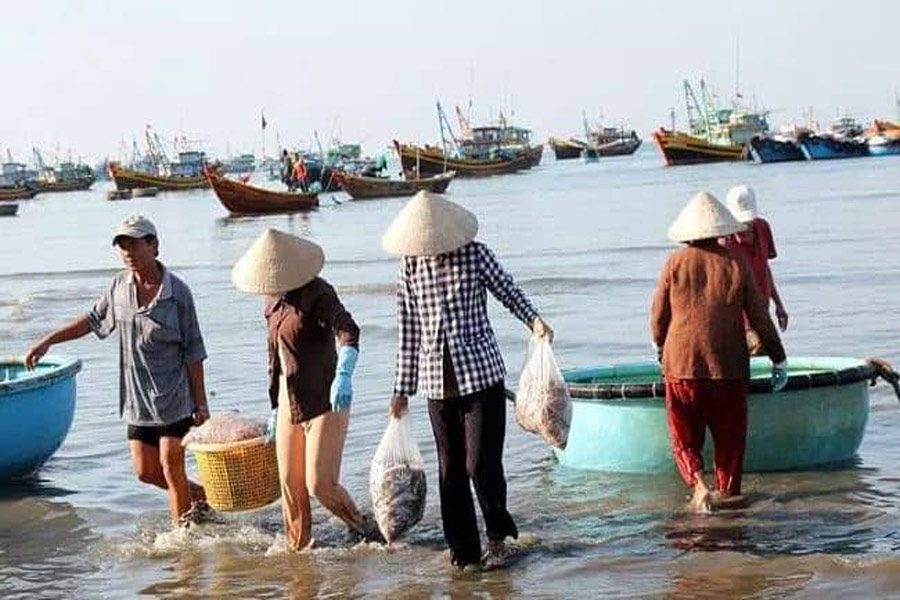 i pescatori in mare