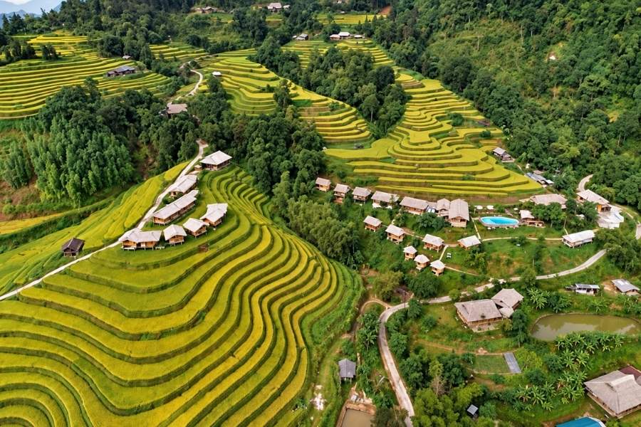 I terrazzamenti spettacolari e i villaggi tradizionali ad Hoang Su Phi