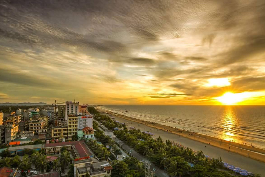 Panoramica della spiaggia di Sam Son