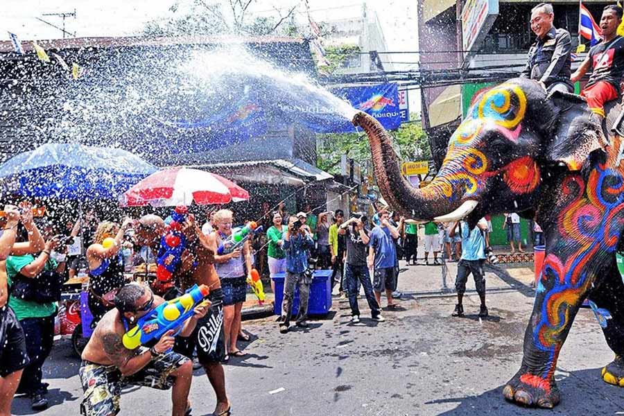 festival dell'acqua di Songkran