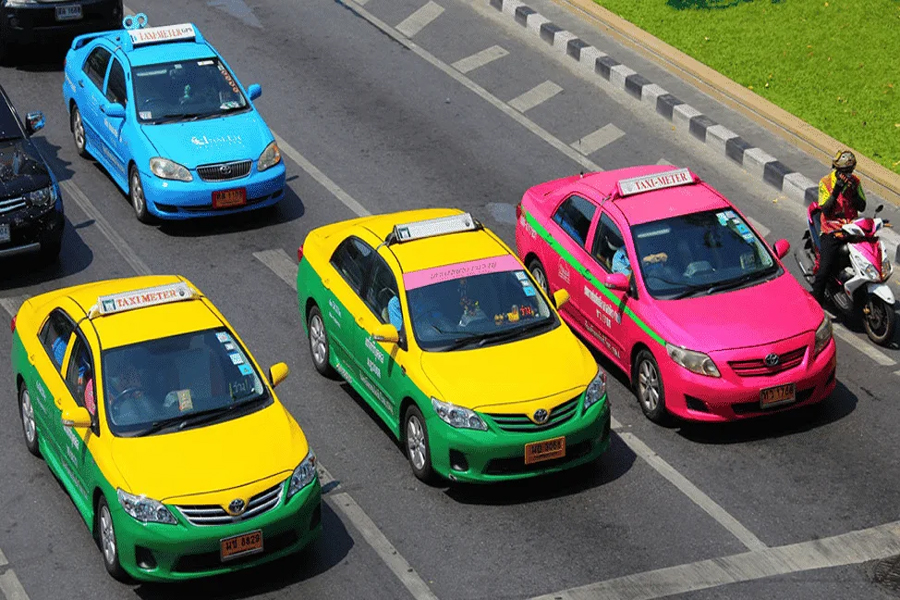 Taxi servizio in Thailandia