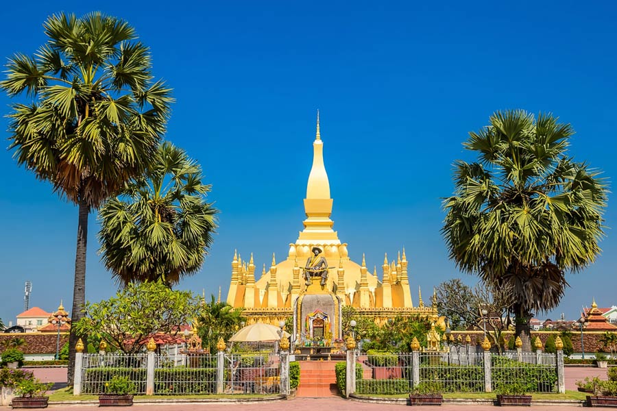 Panoramica di Pha That Luang