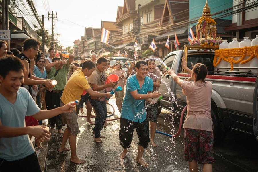 Il Festival di Songkran, il famoso festival dell'acqua thailandese