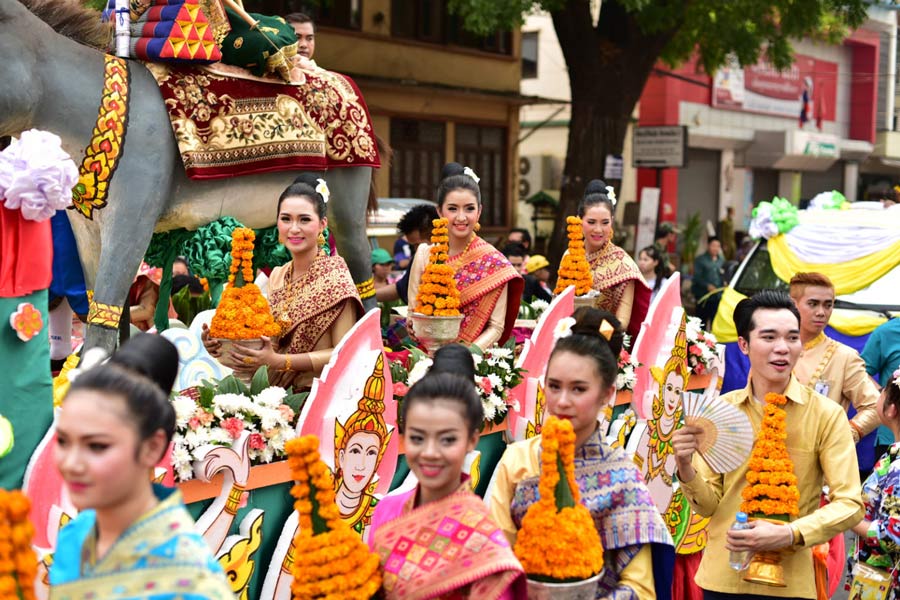 Il tempo nel regione della Laos ad Aprile 