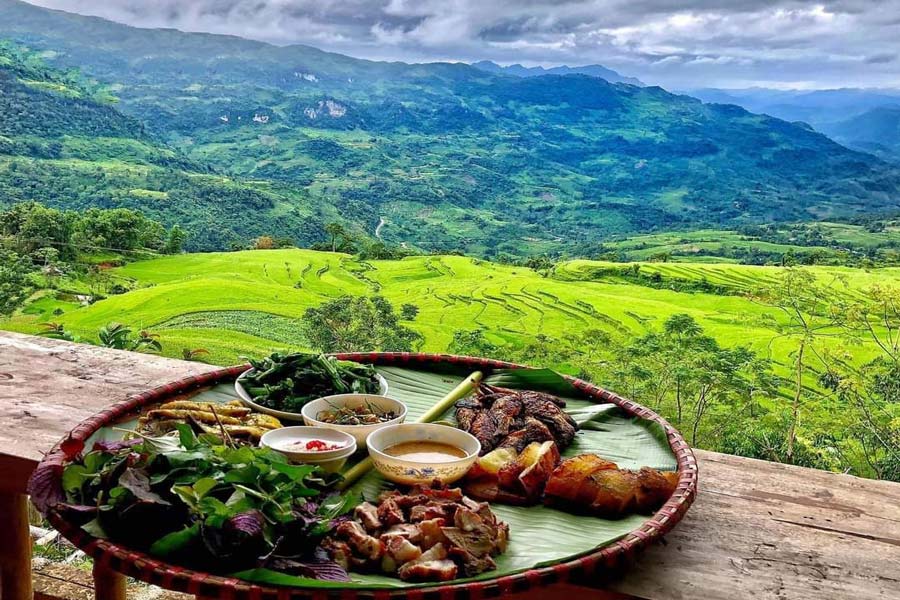Varietà di piatti a Tuyen Quang, Vietnam