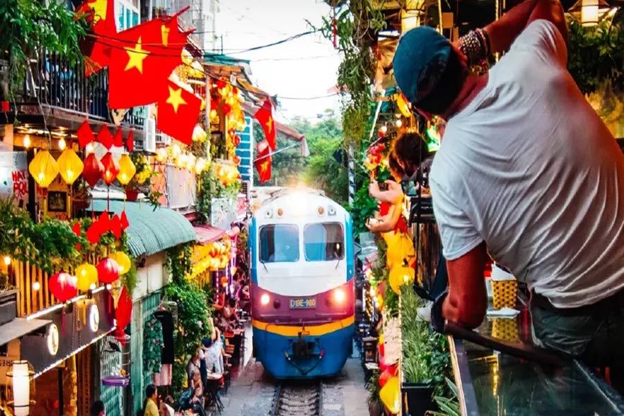 Caffè ferroviario di Hanoi