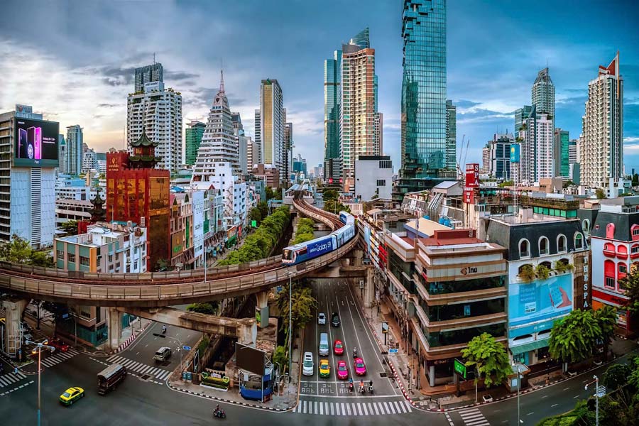 Trasporto iconico a Bangkok