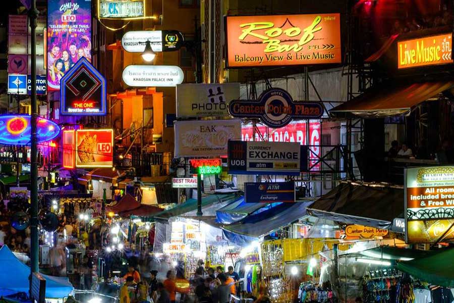 Mercati notturni al Bangkok