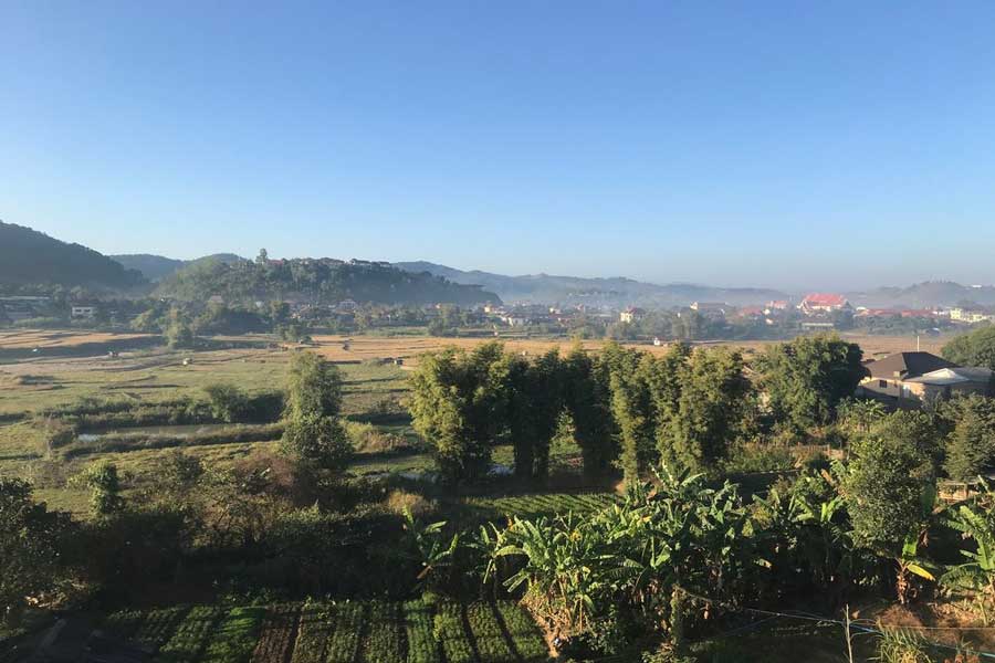 L'atmosfera tranquilla a Huaphan