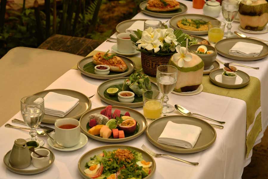 La cucina del ristorante al resort Amankata