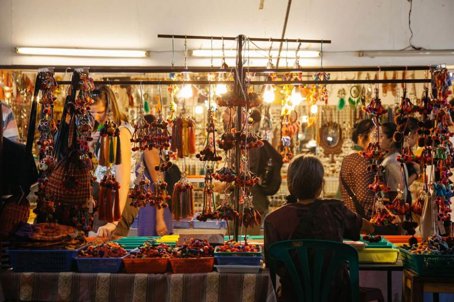Negozio di souvenir in Thailandia
