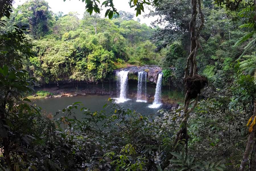 Il panorama mozzafiato delle cascate al Bolaven