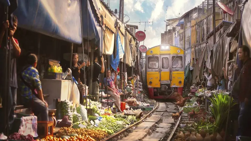 Bangkok – Mercato ferroviario – Mercato galleggiante di Damnoen Saduak – Ancient City