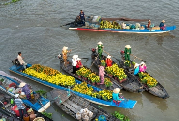 Can Tho - Mercato gallegiante di Cai Rang - Casa antica di Binh Thuy - Ho Chi Minh - Volo per Bangkok (B)